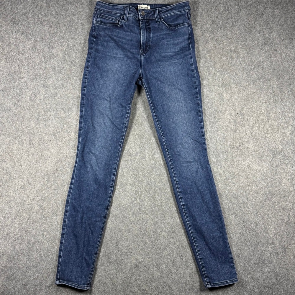 L'AGENCE‎ Jeans Womens 27x28 Blue Marguerite High Rise Skinny Dark Wash Stretch